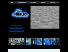 Tablet Screenshot of gallosmetal.com